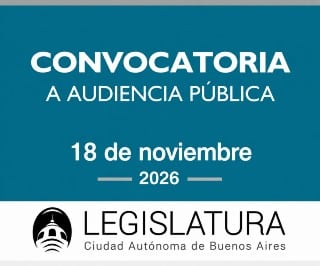 banner Convocatoria a Audiencia Pública 18 de Noviembre 2026